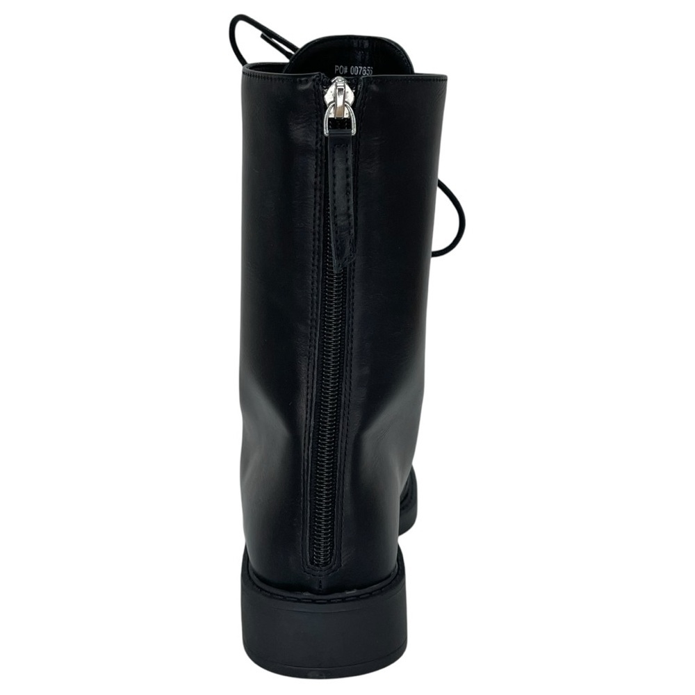 Journee Collection Nikks Black Faux Leather High Top Womens Boots Size 8M - Picture 4 of 9